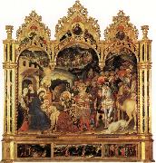 Gentile da Fabriano Adoration of the Magi and Other Scenes painting